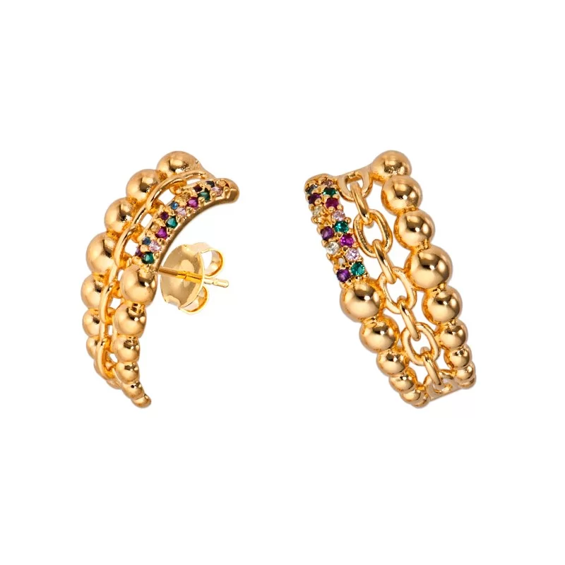Brinco Ear Hook triplo